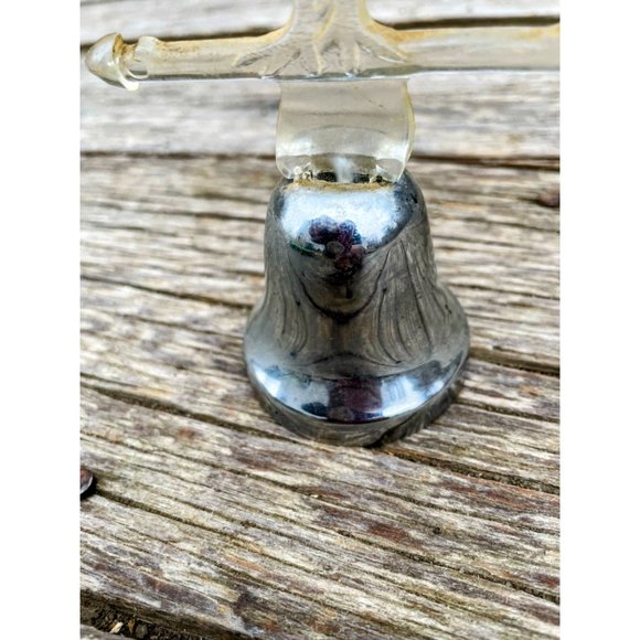 Vintage Small Decor Bell Lucite Rooster, Chicken Farmhouse Dinner Bell - Picture 6 of 10